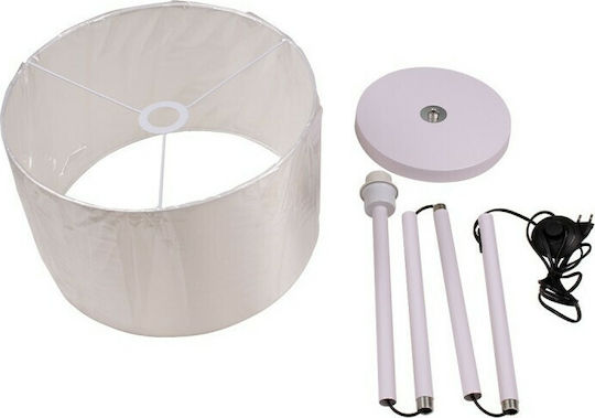 GloboStar Ashley Floor Lamp H145xW35cm. with Socket for Bulb E27 White
