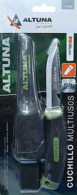 Altuna Knife Black with Blade made of Stainless Steel in Sheath