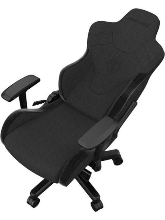 Anda Seat AD12XLLA T-Pro II Υφασμάτινη Καρέκλα Gaming με Ρυθμιζόμενα Μπράτσα Μαύρη