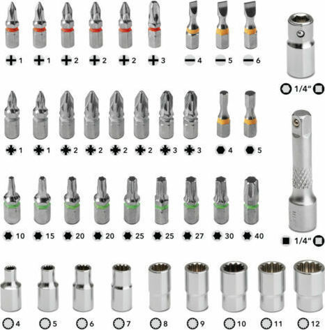 Trotec Ратчетни и гнездови гарнитури 1\4" 40бр