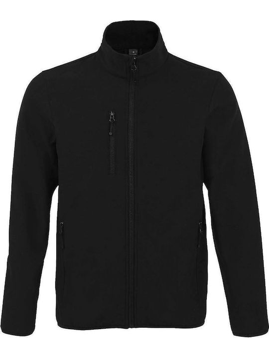 Χειμωνιάτικο Μπουφάν Softshell Αδιάβροχο και Αντιανεμικό Μαύρο