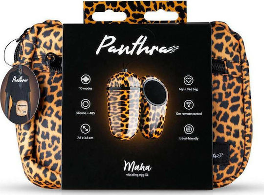 Panthra Panthra Maha Vibrating Egg Вибратор Яйца с Дистанционно Управление 7.8см Леопард