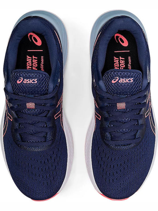 Gel Excite 8 Damen Sportschuhe Laufen Thunder Blue / Blazing Coral