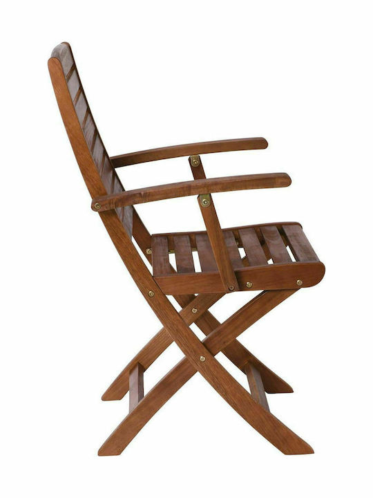 Outdoor-Stuhl Hölzernes Spot Acacia 55x54x90εκ.