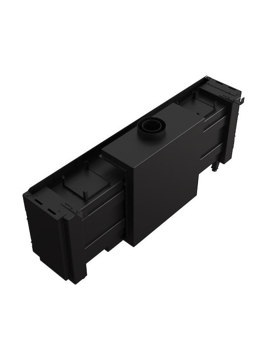 Kratki LEO L 200 G20 Kaminofen Gas 16kW Linke Ecke mit fester Tür