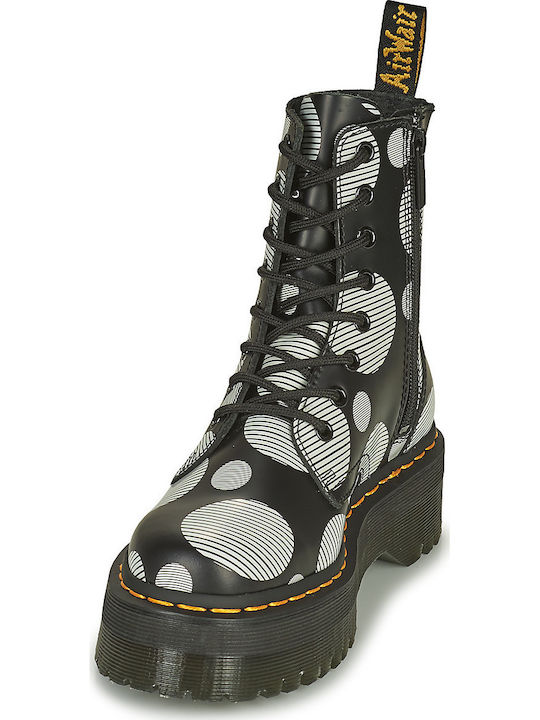 Jadon Polka Dot Smooth Leder Stiefeletten Damen Mehrfarbig