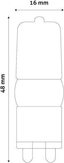 Avide ABG9NW-2.5W Λάμπα LED 2.5W για Ντουί G9 Φυσικό Λευκό 190lm