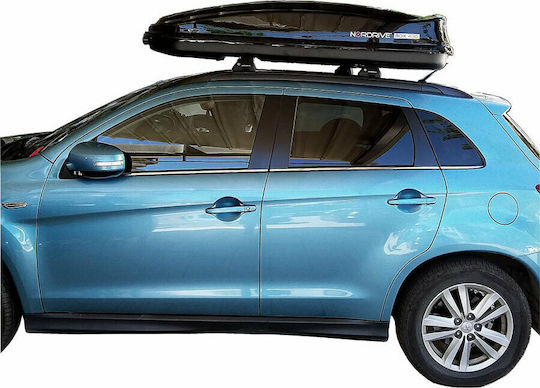 Nordrive Metallic Car Roof Bars Set with Roof Rack Legs Black