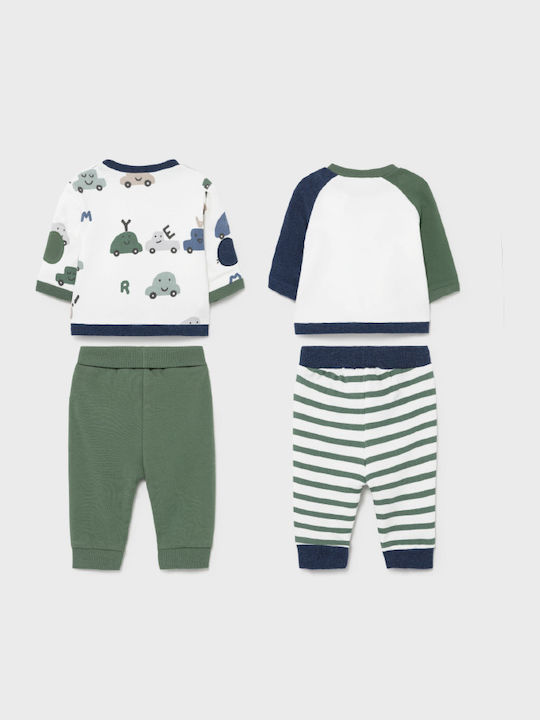 Mayoral Kids Winter Set With Pants 4pcs Green