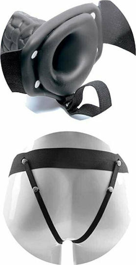 Toyz4lovers Hollow Strap On Real Rapture with Balls Harness με Dildo 20.5cm σε Μαύρο Χρώμα