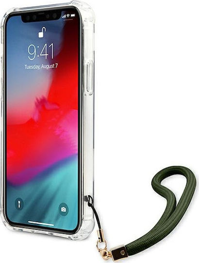 Guess Camo Задна корица Пластмаса Каки (iPhone 12 / 12 Pro)