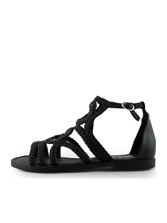 Xti Damen Flache Sandalen in Schwarz Farbe