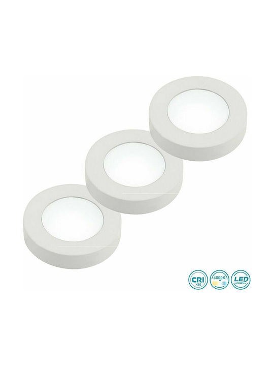 Fan Europe Intec Τριπλό LED Σποτ σε Λευκό Χρώμα