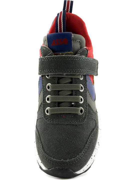 68901 Παιδικά Sneakers με Σκρατς Γκρι