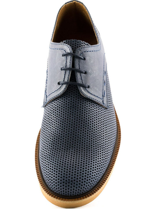 Fentini 546 Leder Herren Freizeitschuhe Blau