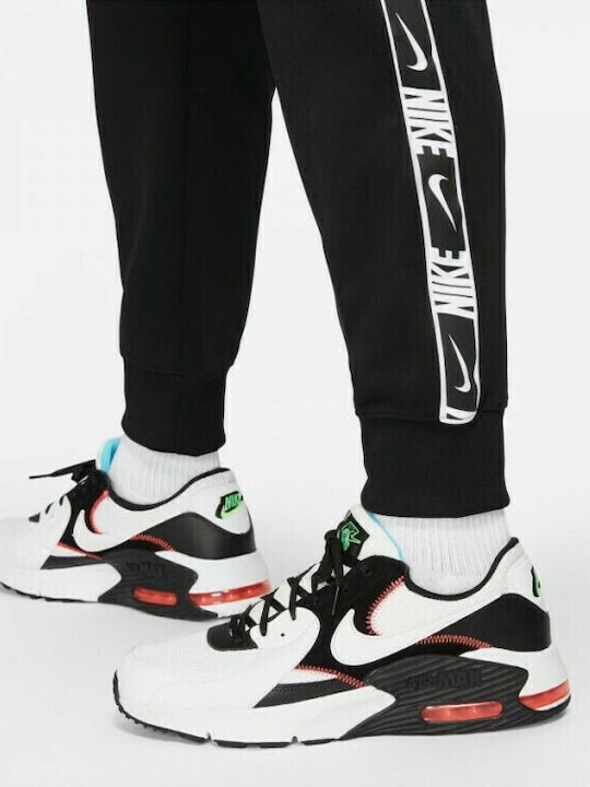 Sportswear Sweatpants Glossy with Elastic Black