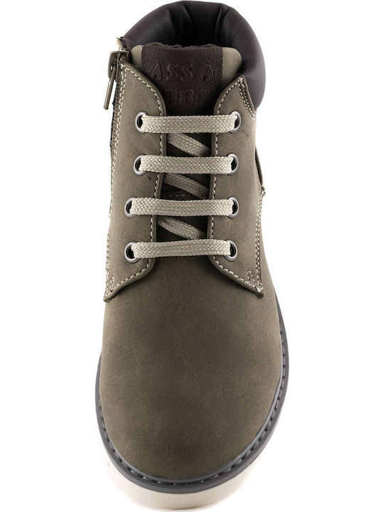60100 Kids Sneakers High Khaki