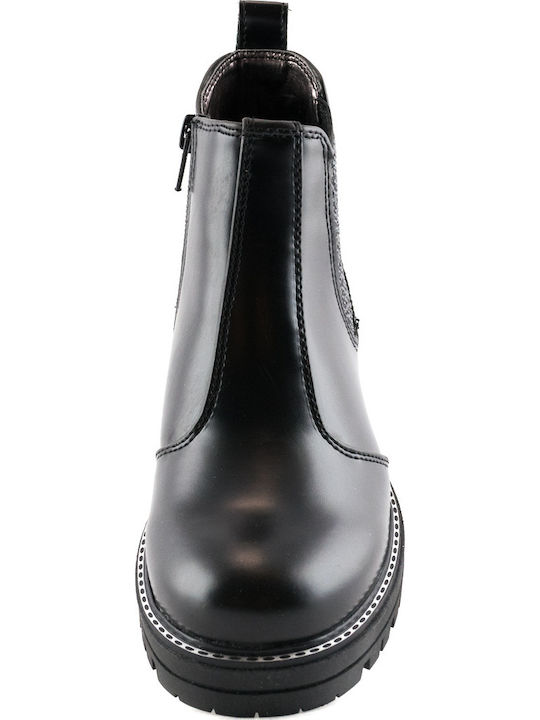 Kids Boots with Zipper Black