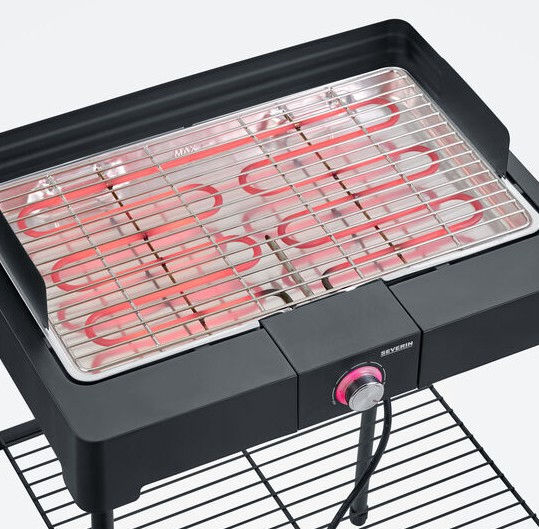 Severin With Legs Electric Grill Grill 2200W with Adjustable Thermostat 44.5cmx26cmcm