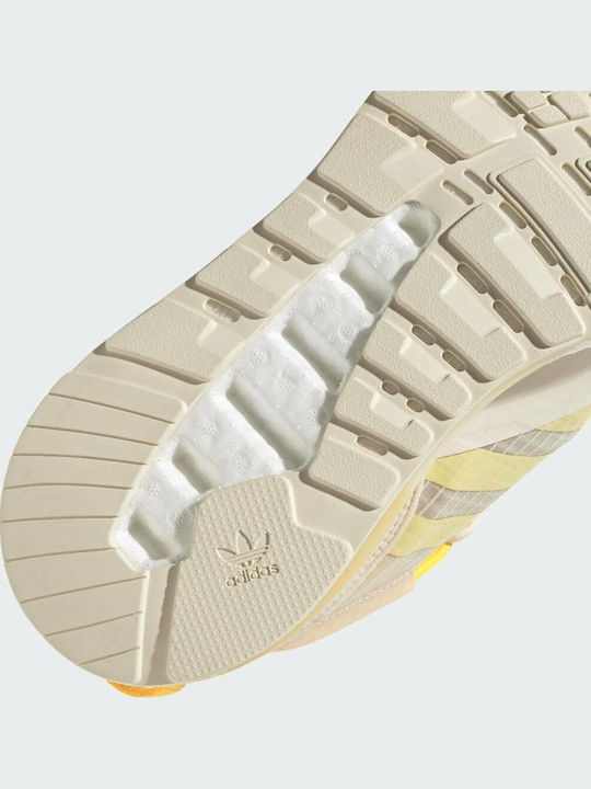 ZX 2K Boost Pure Sneakers Wonder White / Orange Tint / Solar Gold