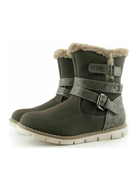 BBS Kids Boots with Zipper Gray