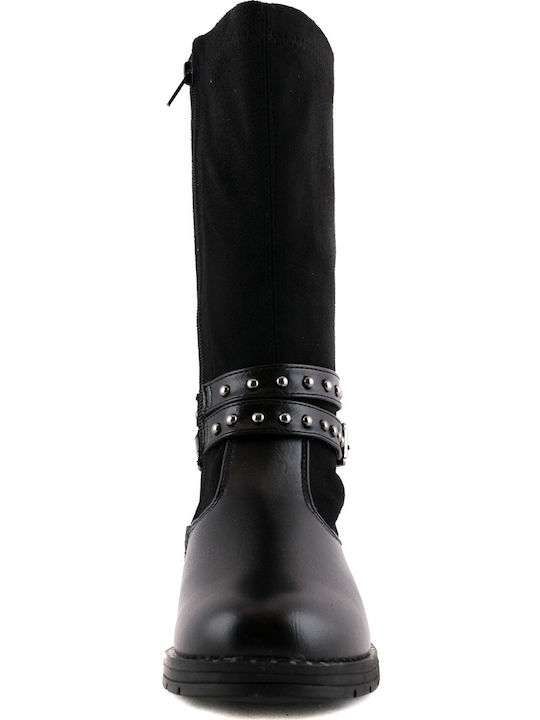 Kids Boots with Zipper Black