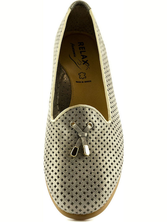 1238 Mocasini dama în culoarea Auriu E-3288