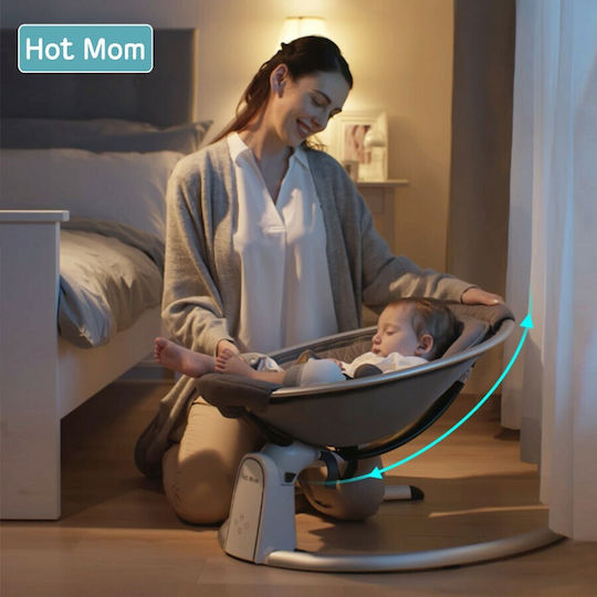 Hot Mom Elektrisch Baby Relax BB200 mit Musik Beige für Kind bis 9kg