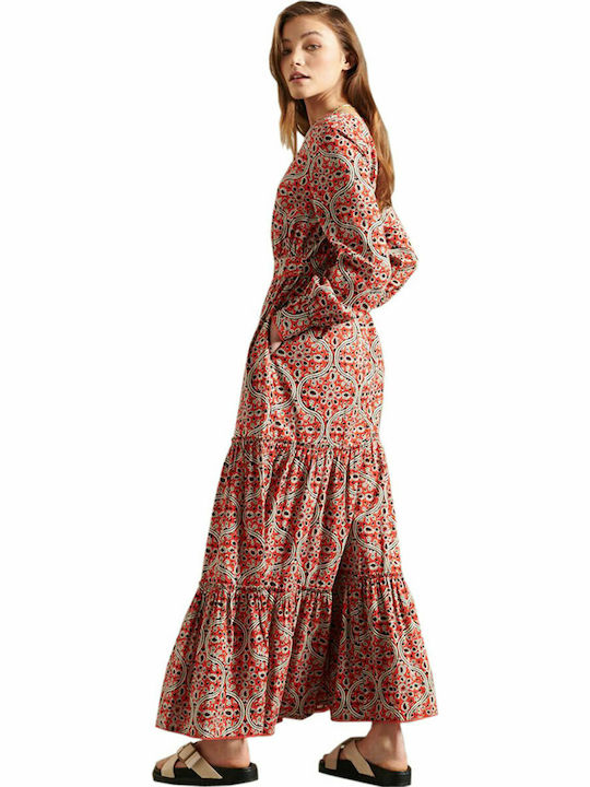 Superdry Summer Maxi Dress Red