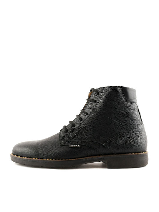 Nicon Footwear Co. 901 Piele Negru Ghete barbati