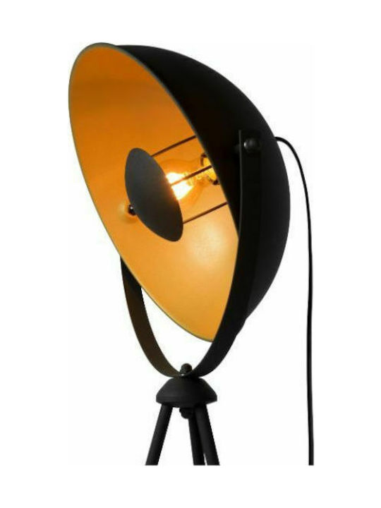 Lucide Lightning Alvaro Vintage Floor Lamp H148xW66.5cm. with Socket for Bulb E27 Black
