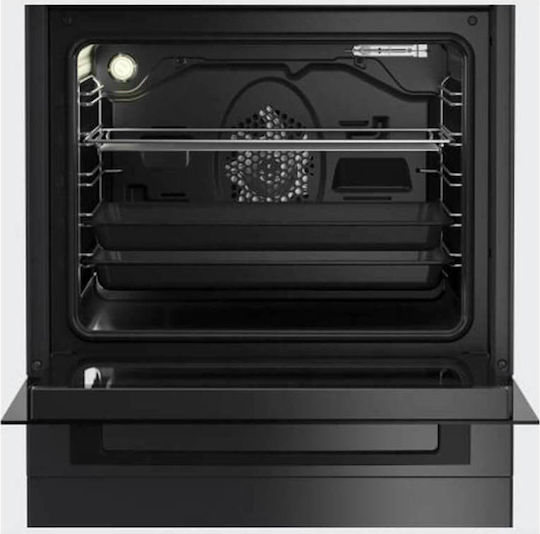 Beko Κουζίνα 65lt με Εμαγιέ Εστίες Π60εκ. Μαύρη