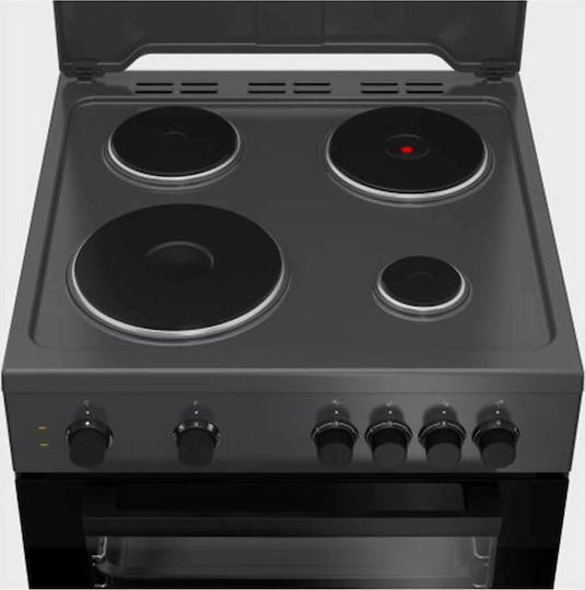 Beko Κουζίνα 65lt με Εμαγιέ Εστίες Π60εκ. Μαύρη