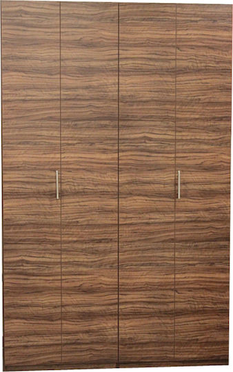 Silver КС125 КС125-Сив-Алуминий-С-Врати Многофункционална Кухненска Маса с Вляво Гурна 125x65x209см Сив Алуминий с Врати