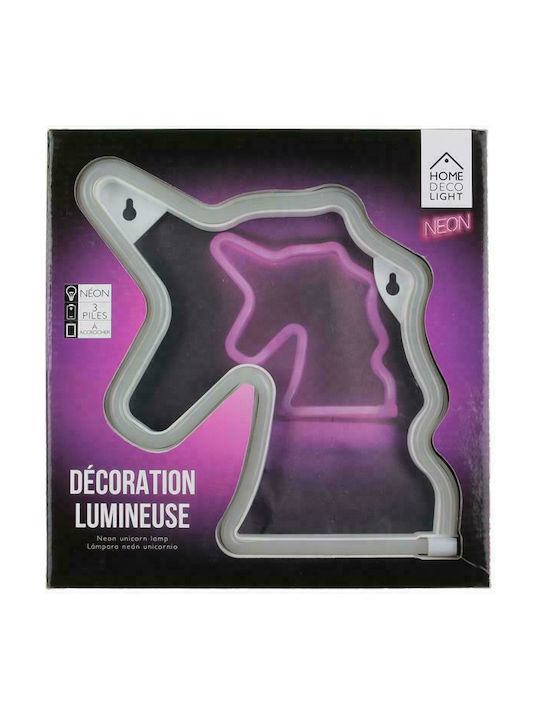 Kinder Dekorative Lampe Einhorn Transparent 21x2x22.5εκ.