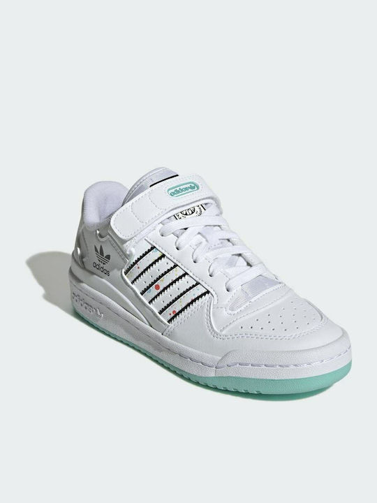 adidas Forum Low Cloud White / Radiant Aqua / Bright Coral