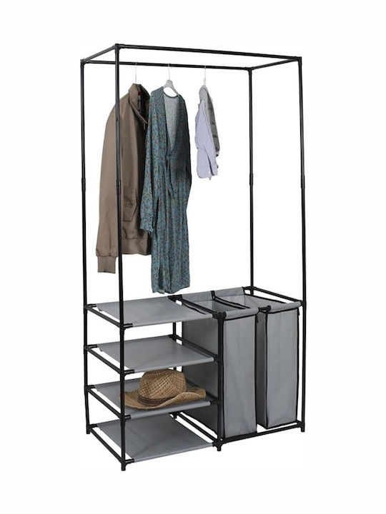 Je Cherche Une Idee Κρεμάστρα Δαπέδου από Μέταλλο Μαύρη 87x43.5x163.5cm