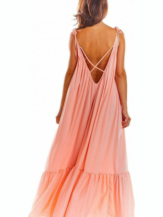 Awama Summer Maxi Dress Pink