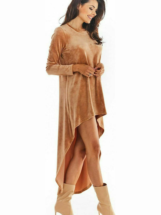 Awama Mini Dress Beige