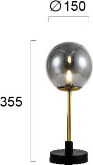 Viokef Fiore Dekorative Lampe mit Fassung für G9 Lampe Gold