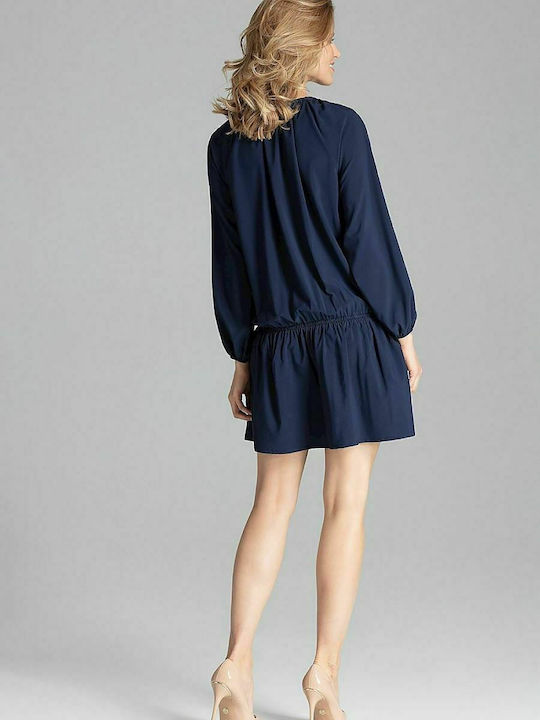 Figl M661 Mini Dress Navy Blue 129761