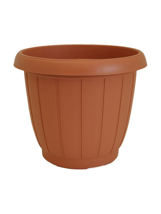 Plastona Delphi Round 236 Ghiveci de flori 41x35cm Teracotă 10.04.0236