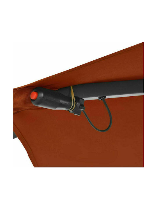 Umbrelă Suspendată Rotundă Metalică Teracotă Φ3.5m