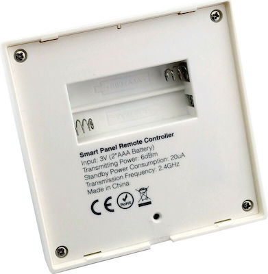 Avide ABLS12VTPSRGBW-RFC-4Z Ασύρματο Dimmer Αφής RF Επιτοίχιο ABLS12VTPSRGBW-RFC-4Z