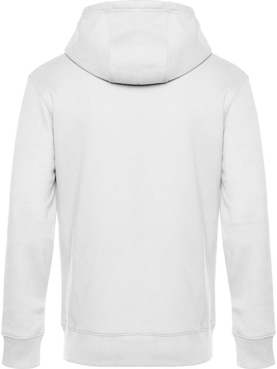 B&C King Men's Long Sleeve Promotional Sweatshirt White WU03K-001