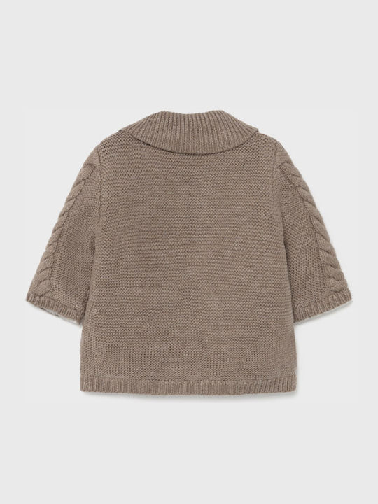 Kids Cardigan Cotton Brown