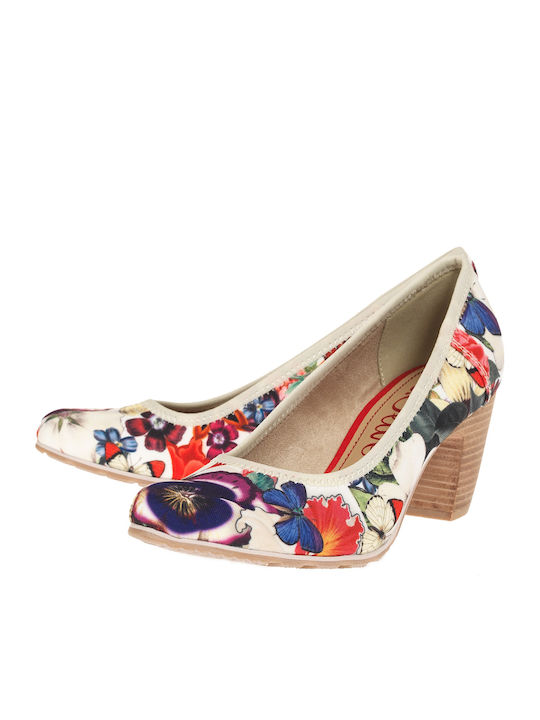 Leather Multicolour Heels