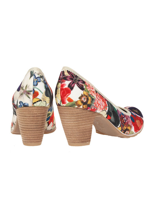 Leather Multicolour Heels