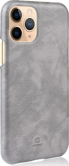 Crong Essential Back Cover Piele artificială / Plastic Gri (iPhone 11 Pro Max)