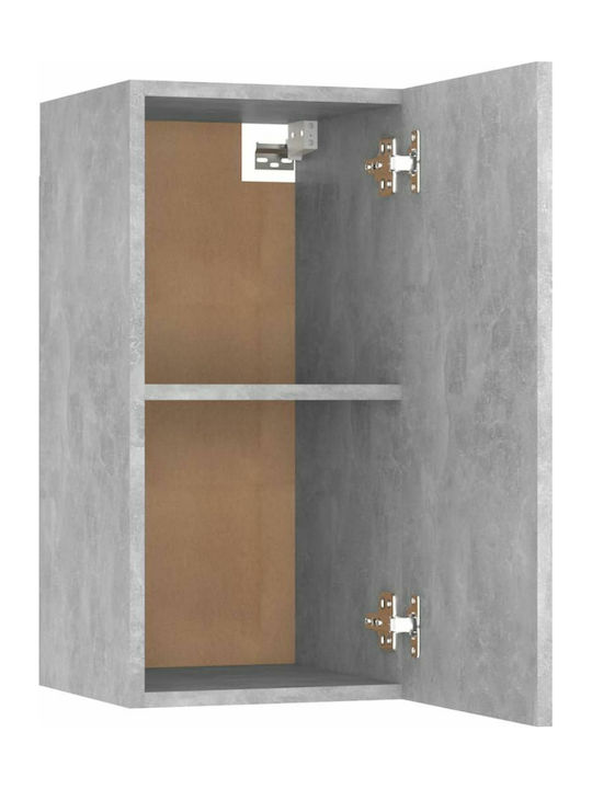 Wall Living Room Cabinet made of Particle Board Grey Concrete 30.5x30x60cm